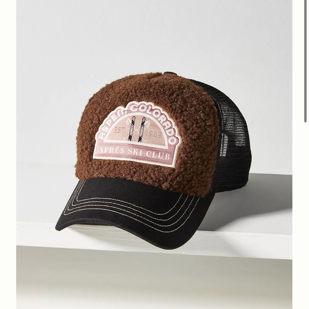 NWT By Anthropologie Winter Sherpa Trucker Hat
